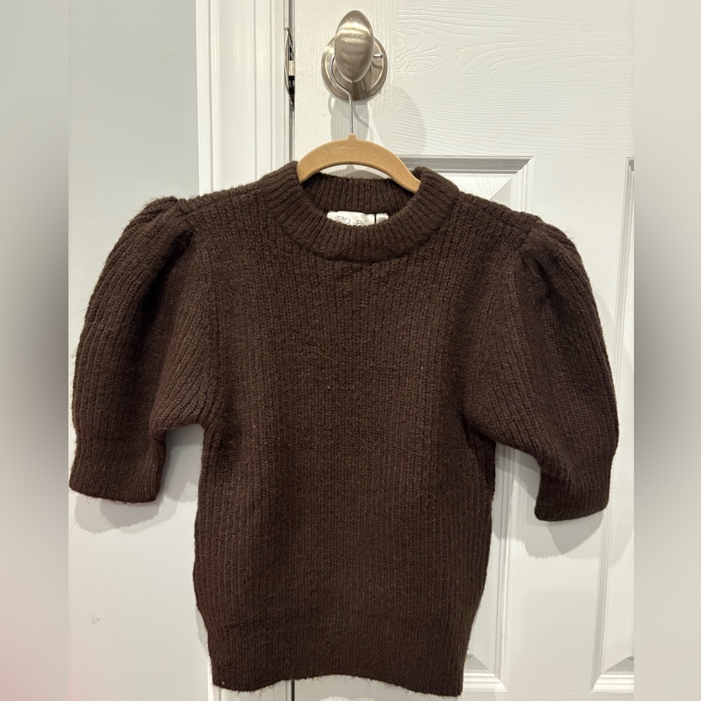 RD Style Brown Crew Neck Sweater